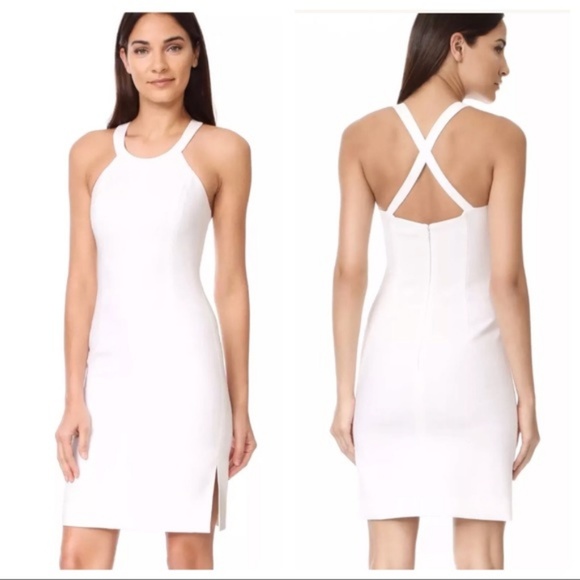 Elizabeth And James Imogen White Halter Dress NWT - Picture 2 of 5